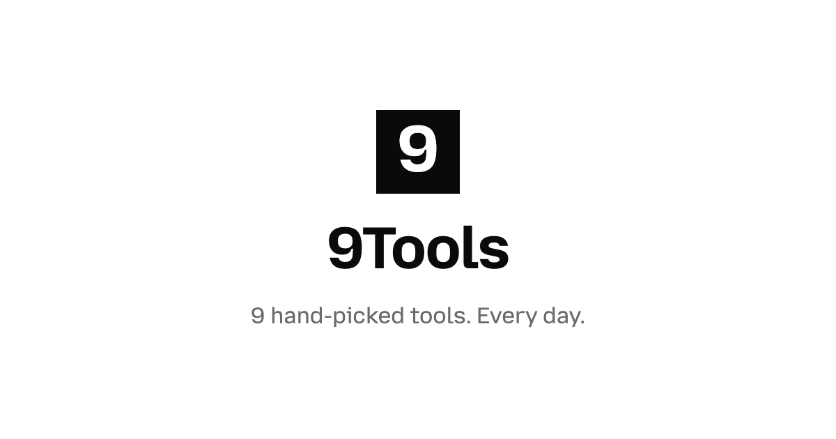 9Tools — slide 1 of 2